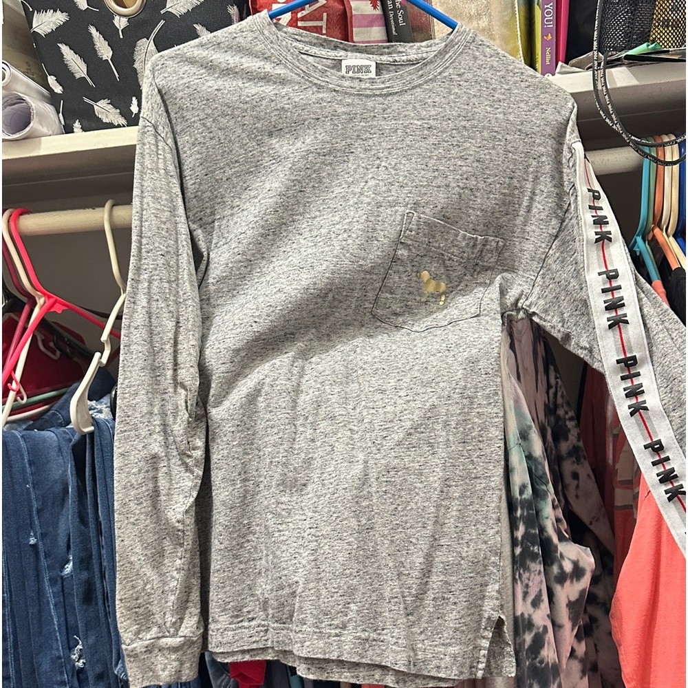 Pink Victoria Secret Long Sleeve Bling